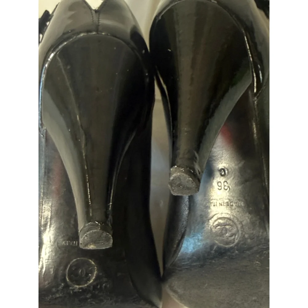 CHANEL Boots Leather Authentic size 6 - Picture 14 of 16